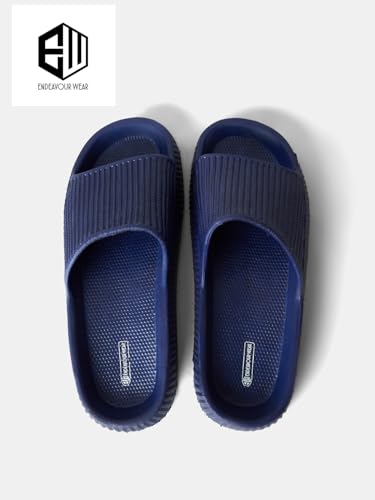 Image of ENDEAVOUR WEAR Men's Super Soft Sliders /Slippers With Soft Cushioned Rubber | Comfortable And Light Weight | Flip Flops