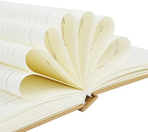 Notebook A5 Journal, Thick Classic Notebook, Large Hardcover, 296pp, 80gsm, 8.4 x 5.7 inch (Kraft)