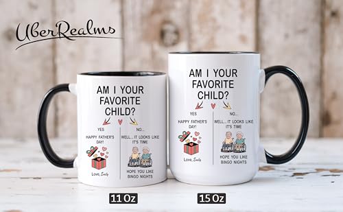 Taza de café personalizada para papá Día del Padre humor miniatura 3