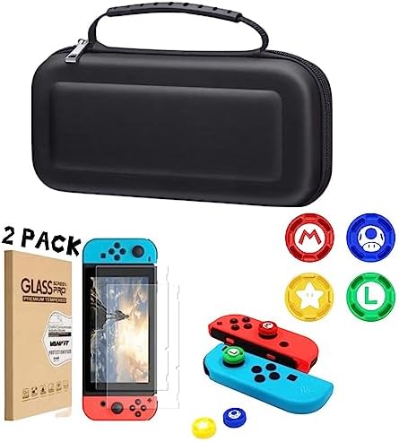 Case Capa Estojo Para Nintendo Switch Oled Porta Jogos + Duas Pel...