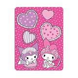 Sanrio My Melody Kuromi Fleece Throw Blanket - 45'x60' Pink Soft Blanket