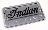 Indian Edition Chrome Emblem with Domed Decal Car Bike Auto Motorcycle Badge
