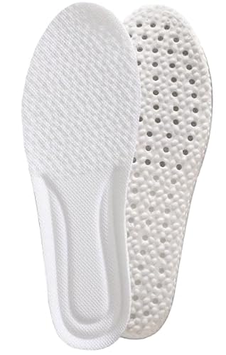【techno life】プラッシュウォーク インソール 靴 中敷き なかじき 靴底 靴の中敷き ブーツ 超軽量 ソフト クッション 蒸れないインソール キッズ 通気 サイズ調整 消臭 男女兼用 ふわふわ 土踏まず ダイエット 低反発 (ホワイト, 25.