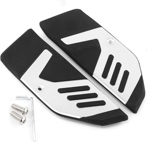 Pédale de moto Tmax 560 arrière argent pour remplacer les caoutchoucs usés et glissants