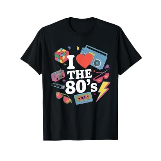 Camisa I Love The 80s 1980s Ropa para mujeres y hombres 80 s Camiseta