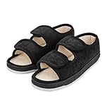 XINCHIA Diabetic Slippers for Women Men Extra Wide Fit Edema Swollen Slippers Adjustable Open Toe Surgical Shoes Anti-skid Breathable Orthopedic Footwear Memory Foam Soft Elderly Sandals Summer Shoes