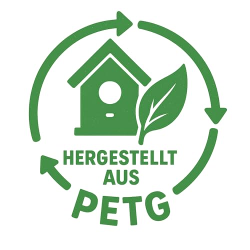 Eichhörnchen Futterhaus Braun – Wetterfest & Stabil mit Kunststoffscheibe, Belüftetem Futterreservoir & Rutschfester Sitzfläche – Sicher & Langlebig für Garten & Balkon (Braun)