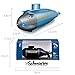 XeleMush Mini RC Nuclear Submarine, 6CH Military Ship with 6-Way Movement & Auto Surfacing, USB Rechargeable Waterproof Toy for Pools RC Race Boat