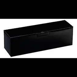 Caixa Premium Para Vinho, Preta com Laço Vermelho, Embalagem Presente Para 1 Garrafa de 750ML, Estilo Elegante