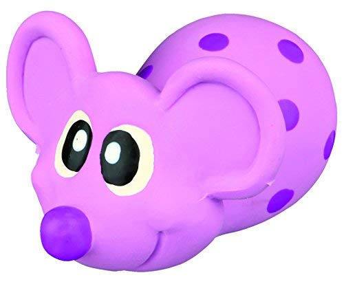 TRIXIE Maus - quietschendes Hundespielzeug aus Latex für Langen Spielspaß - 8 cm spannendes Kauspielzeug mit Sound - 35170