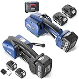 SWANSOFT 2 Pieces Umreifungsgerät Akku für 13-16 mm PP PET Bänder