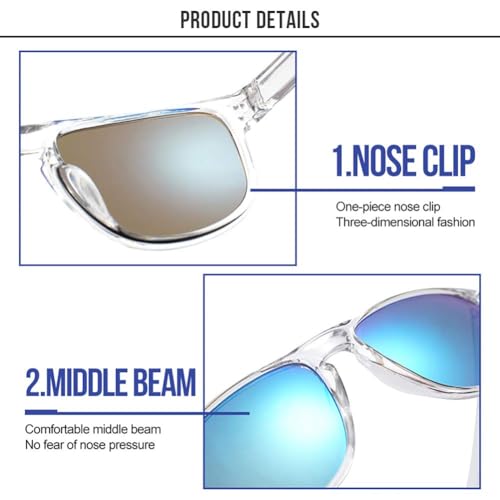 Image of Sunglasses for men Retro Driving Glasses Fashion UV400 Protection Black Retro Sun Glasses Driving Fishing