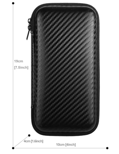 Image of iMangoo Travel Essential Electronics Organizer Charger Case Carrying Pouch | 6.5x3.2x1 inch Power Bank Tech Accessories Protective Storage Shockproof Portable Purse Men Women School Office Trips Must Have