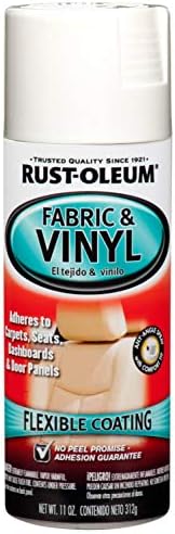 Rust-Oleum 248922 Automotive Enamel Fabric & Vinyl Spray Paint, 11 Ounce, Gloss White, 11 Fl Oz