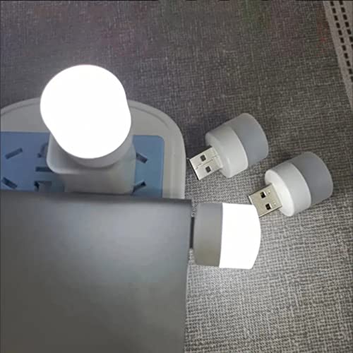 Mini Luminária Luz Lampada Led Abajur Usb Notebook Branco Frio 6500K (Branco Frio)