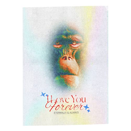 Affiche Love Your Forever poster singe vintage art illustration humour décoration murale rétro