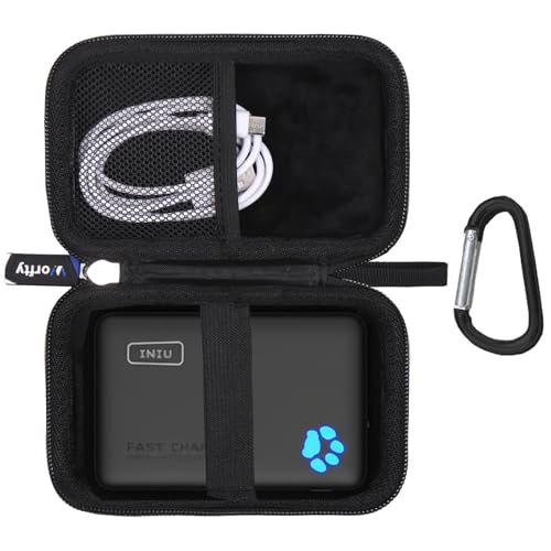Étui pour chargeur portable Belkin noir - Sac de voyage rigide pour batterie externe sans fil Qi2