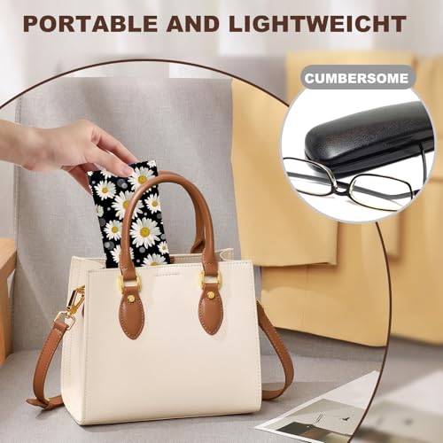 Image of Anikathy 2Pcs Sunglass Eyeglass Glasses Case Soft PU Leather with Cleaning Cloth Cute Glasses Pouch Bag for Men Women Girs