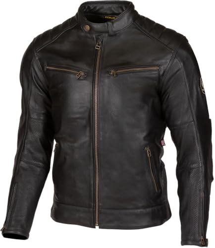 Merlin Chase II D3O Giacca in pelle da moto, nero, 46