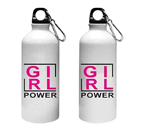 Crazy Sutra Classic Printed Quote Water Bottle/Sipper - 600Ml (Sipper_GirlPower_Sh)-image-44