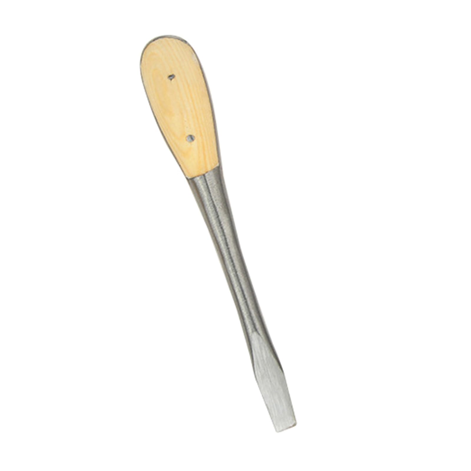 Hsioluted 8 Inches Labor-Saving Slotted Shank Wooden Handle Tool Flat Head Screwdriver Repair Tools Multifuctional Screwdriver Tools With Wood Handle