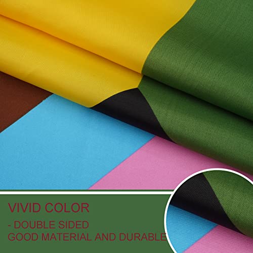 Bradford New Intersex Progress Pride Flag 3X5 Ft, Double Side Inclusive New Pride Flags For Outdoor Lgbtq Gay Lesbian Transgender Rainbow All Inclusive Lgbt Flags #TOP2