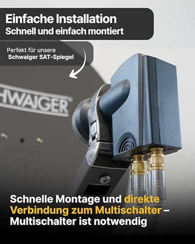 Schwaiger Quattro LNB digital Sun Protect für 4 Teilnehmer