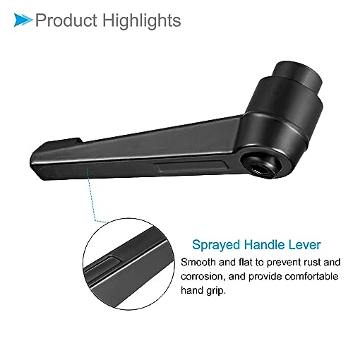 Image of Clamping Lever Handles, M10 Female Thread 73mm Lever, Adjustable Quick Release Locking Rotating Knobs Black - (Applications: for Lathe Machinery), 2-Pieces