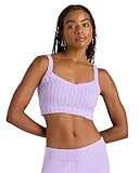 florence by mills Women's Polished Collection Chunky Sweater Bralette, Millie Lavender, Large