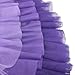 Sunny Fashion 2 Piece Set Girls Tee Skirt Purple Tutu Outfit Short Sleeve Ombre Tulle Ballet Size 4-5
