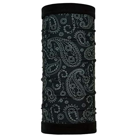 P.A.C. Twisted Fleece Paisley Black Multifunktionstuch Cover