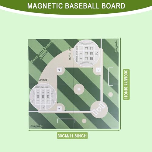 Juego de mesa baseball plegable con dados magnéticos miniatura 2