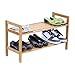 Oceanstar 2-Tier Bamboo Shoe Rack, Brown, SR1309