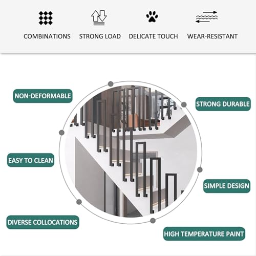 Garde-corps de sécurité M balustrade escalier extérieur villa