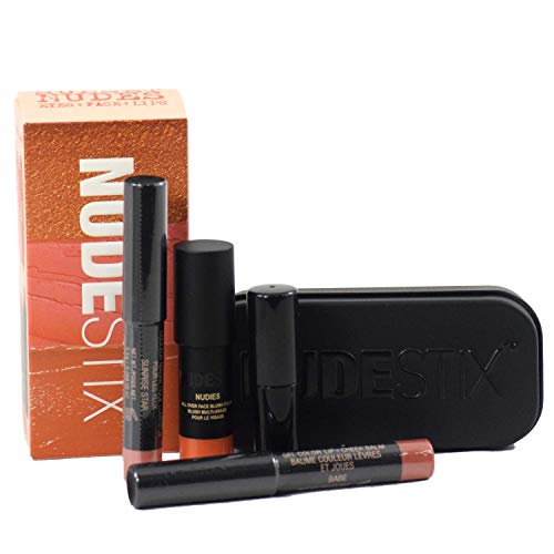 Nudestix Sunset Nudes 3-Piece Set: Blush Color In Sunset Strip, Eye Color In Sunrise Star, Color Lip + Cheek Balm In Babe #TOP1