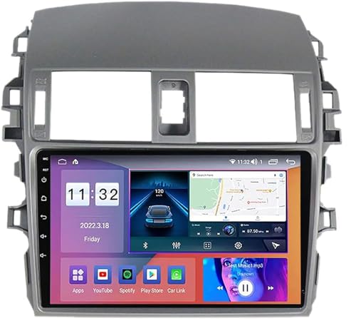 Estéreo Android 12 con DSP y sonido premium para Corolla 2