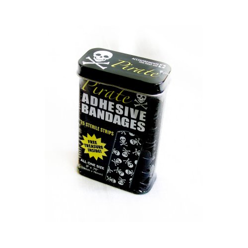 Preisvergleich Produktbild Piraten Pflaster - 25 Stück in Metalldose