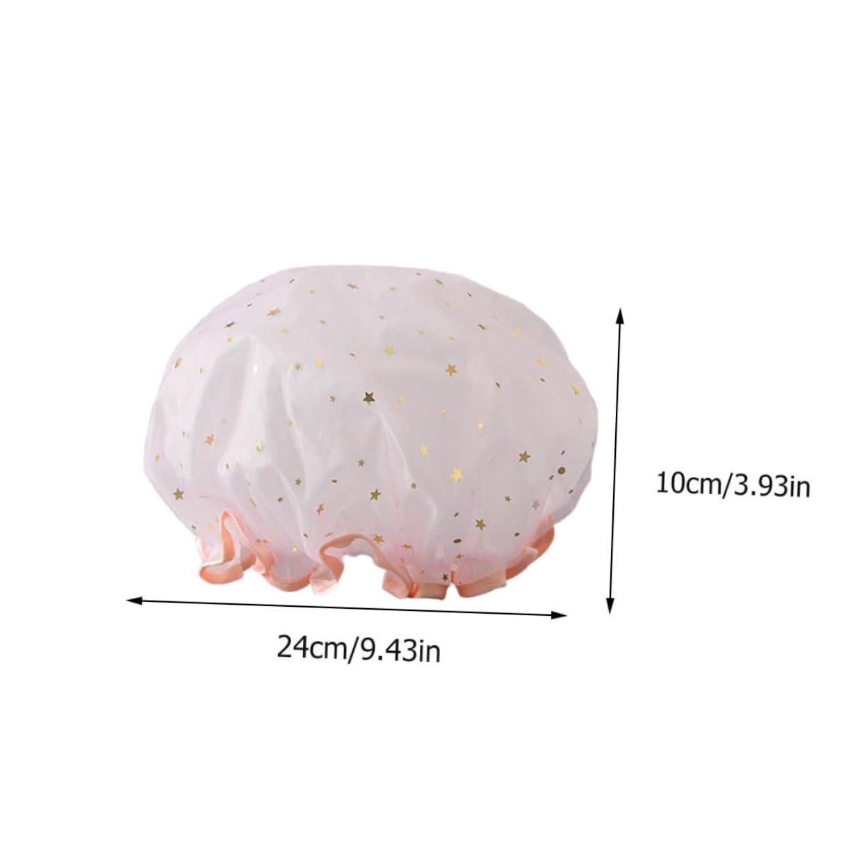 minkissy 4 Juegos de Gorros de Baño de Doble Capa para Mujer Suaves Y Frescos Gorros de Multiusos para Spa en Casa 3 Unidades X 4