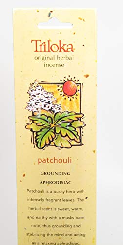 Triloka Incense Patchouli, 10 Ct #TOP3