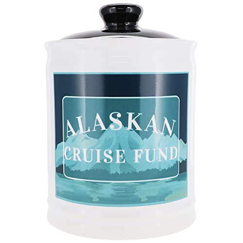 Cottage Creek Jars, Alaskan Cruise Fund Piggy Bank, Alaska Vacation Travel Jar, Gifts for Women, Couples, Wedding, Honeymoom, Travel Accessories, Novel Gift for Men