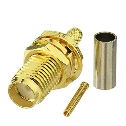 Superbat RG174 SMA Crimp Connector Kit 50ohm SMA Male+Female Solder Coax Connector for RG174 RG316 RG188 RG188A LMR100 Cable 10Pcs - Image 4