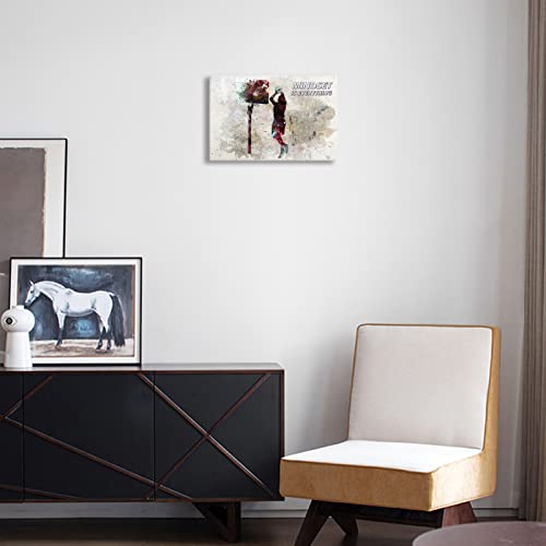 Basketball Wall Art Prints - Sports Motivational Wall Art Canvas Inspirational Quote Basketball Posters - Sports Room Decor For Men Kids Teenagers - Basketball Poster Set For Bedroom Man Cave - Basketball Wall Decor - Basketball Boys Bedroom Decor (Basketball 1, 16"Wx24"Hx1Pcs) #TOP5