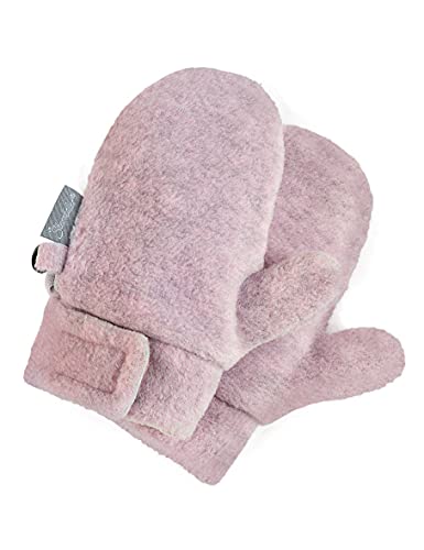 Sterntaler Fäustling mit Daumen, aus Microfleece mit Klettverschluss, gefüttert - Mädchen Accessoires für Babys & Kleinkinder - weich, warm und bequem, langlebig - rosa melange, Gr. 1