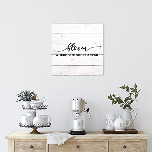 Bloom Where You Are Planted tableau chrétien Evans1nism maison et salon - 5