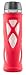 Zulu Atlas Glass Water Bottle with Flip Lid, Pink, 20 oz