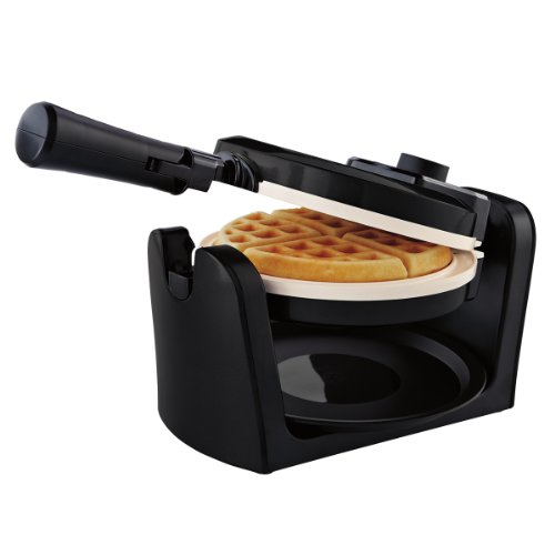 Oster CKSTWFBF10W-ECO Dura Ceramic Flip Waffle Maker, Black