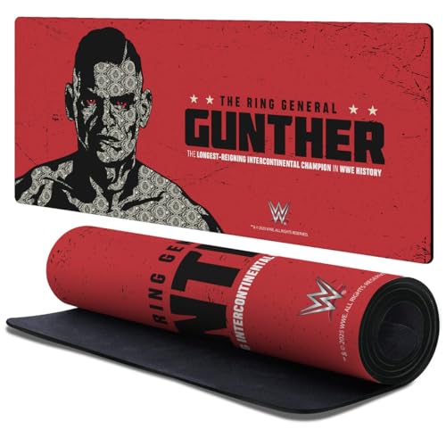 WWE Tapis de Souris XL Jeux Bureau PC Clavier Head Case Designs Gunther 900x400mm