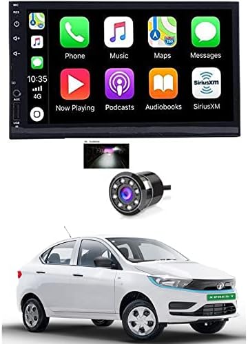 7 INCH Full Double Din Car Screen Stereo Media Player Audio Video Touch Screen Stereo Full HD with MP3/MP4/MP5/USB/FM Player/WiFi/Bluetooth & Mirror Link with Back Rear Camera for T-ROC