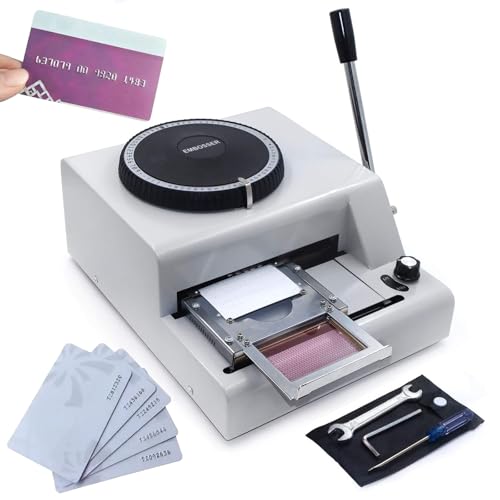Goffratrice manuale per PVC personalizzato e carte di lettere, strumento di stampa di codice fai da te