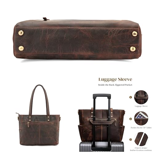 Image of Goatter Genuine Leather Office And Daily Travel Use Shoulder Bag For Women's,(Big Size)